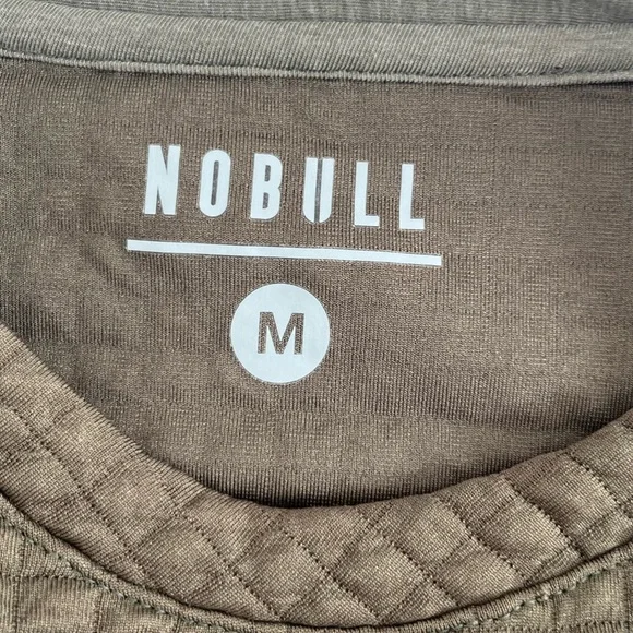 NOBULL Men’s Sweatshirt Waffle Crew Pullover Performance Training Gym Green SZ M - Picture 5 of 8